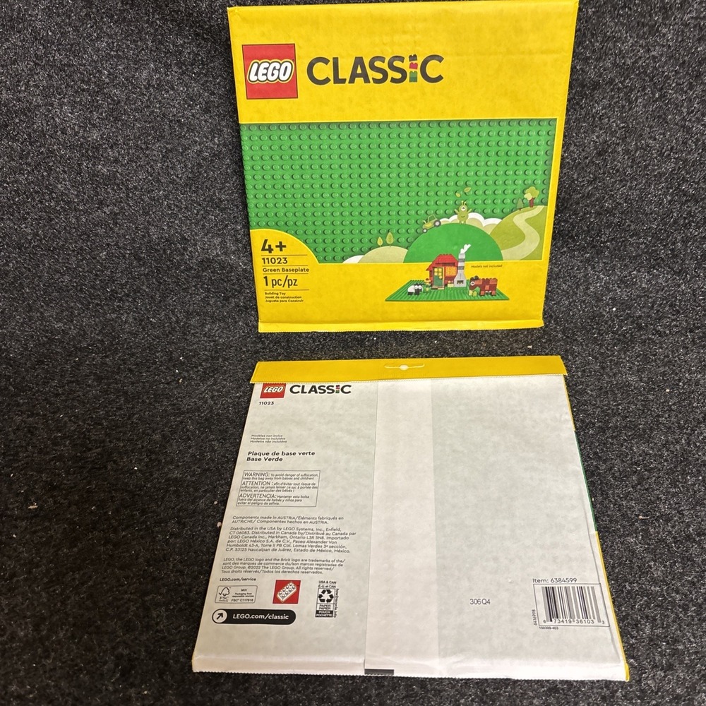 LEGO - 2 Large Baseplate 32 x 32 (10X10") Flat Base Plate - Green ‎ NEW - Picture 5 of 5